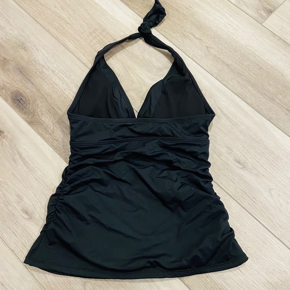 Athleta BLACK Shirrendipity Halter Swim Tankini - Picture 3 of 4